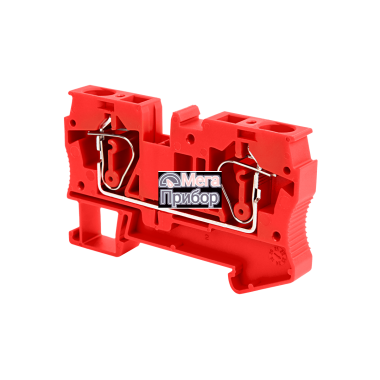 MTS-6RD Клемма пружинная проходная, 6 мм², красная