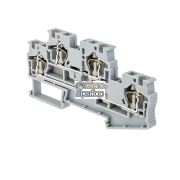 MTS-D4 Клемма пружинная двухуровневая, 4 мм², серая