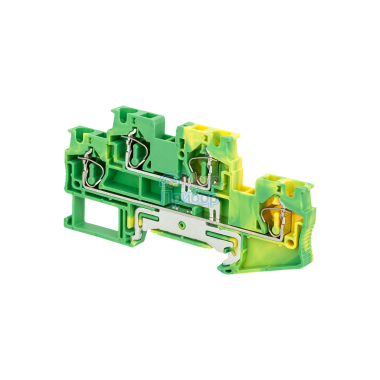 MTS-D4PE Клемма пружинная двухуровневая "Земля", 4 мм²