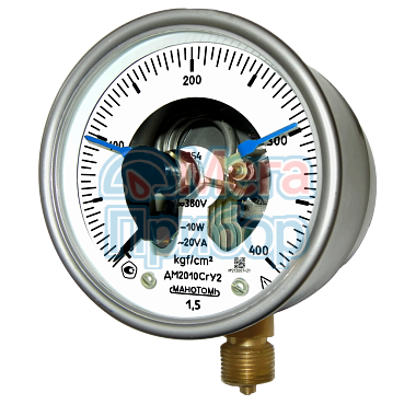 ДМ2010Сг, ДВ2010Сг, ДА2010Сг (IP54), Манометры электроконтактные сигнализирующие