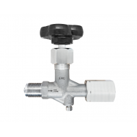 Игольчатый клапан из нержавеющей стали с тестовым портом