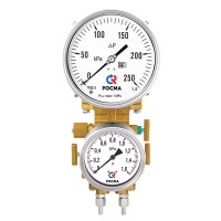 ТМД-3, серия 21 Манометры дифференциальные мембранные для криогенных применений, с индикатором статического давления
