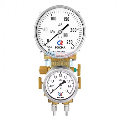 ТМД-3, серия 21 Манометры дифференциальные мембранные для криогенных применений, с индикатором статического давления