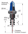 Чертеж одноэлектродные датчики ДС.П